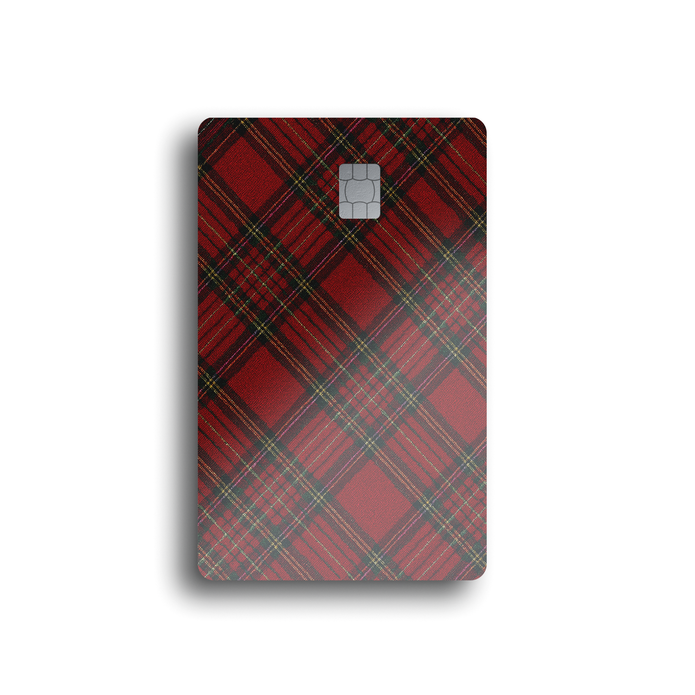 Classic Christmas Tartan Plaid Card Skin